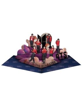 BTS MAP OF THE SOUL ON:E MESSAGE POP-UP CARD - BRAND NEW